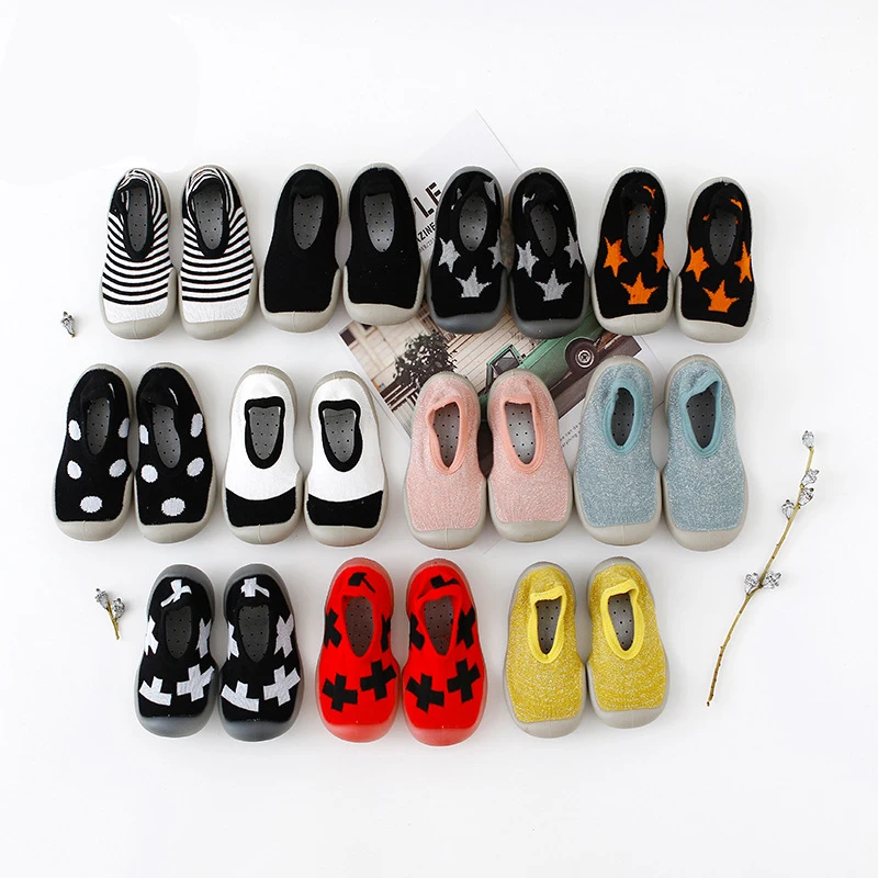 

Warm Infant Crib Breathable Infant Shoes Baby Girl Toddler Multicolor Comfortable Non-slip Shoes Rubber Sole Anti-slip Soft Bott