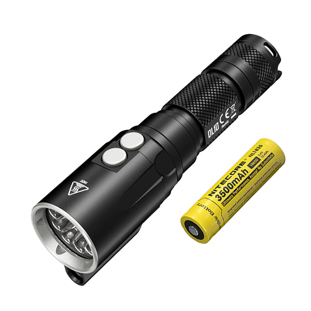 NITECORE DL10 дайвинг вспышка светильник CREE XP-L HI V3 светодиодный Макс 1000ЛМ водонепроницаемый 30 м Дайвинг светильник Подводный фонарь с батареей 18650 - Испускаемый цвет: DL10 NL1835