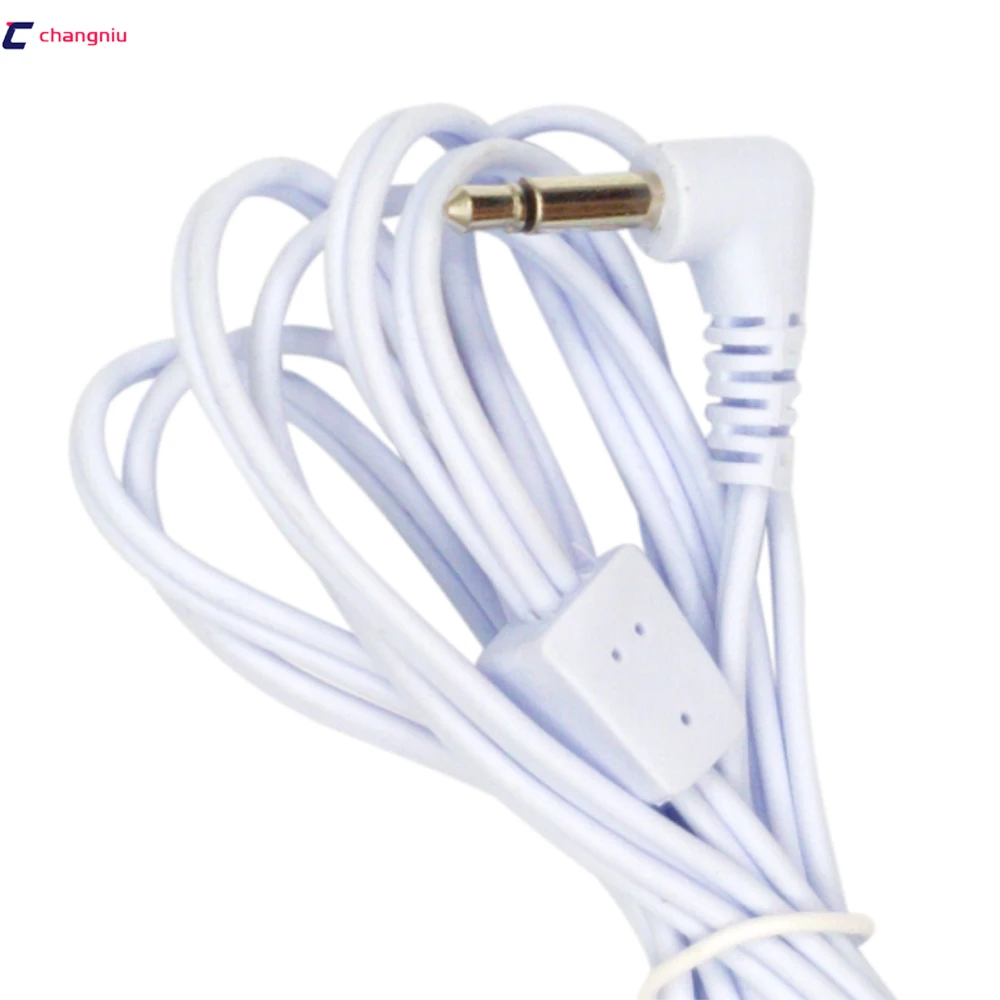 

DHL freeshipping 500pcs/lot DC3.5MM Electrode Wires TENS EMS MACHINE 4-pin cables Connection 3.5mm REUSABLE 2mm Plug