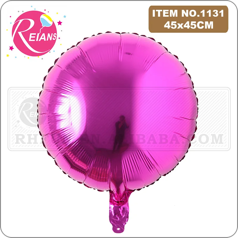 18 дюймовый круглый чистый гелиевый шарик из фольги серебряные шары для свадьбы с