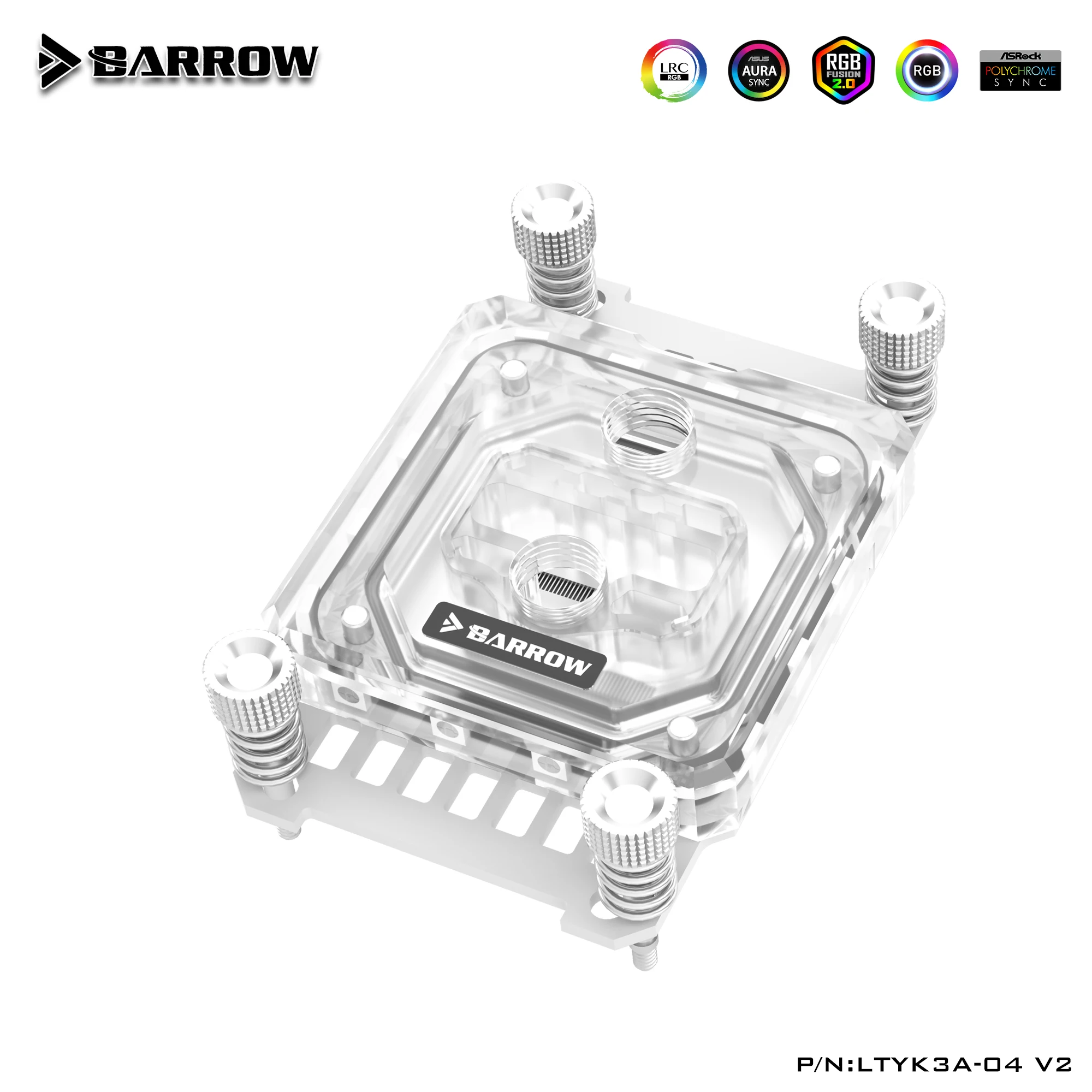 Barrow CPU водяной блок для платформы AM4 Типа jet micro-channel acrylic version Aurora LTYK3A-04 V2 |