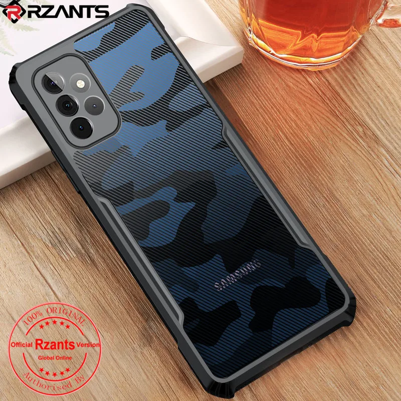 

Rzants for Samsung Galaxy A52 A72 case beetle camouflage Airbag Shockproof Casing Transparent Phone Shell Funda Soft Cover