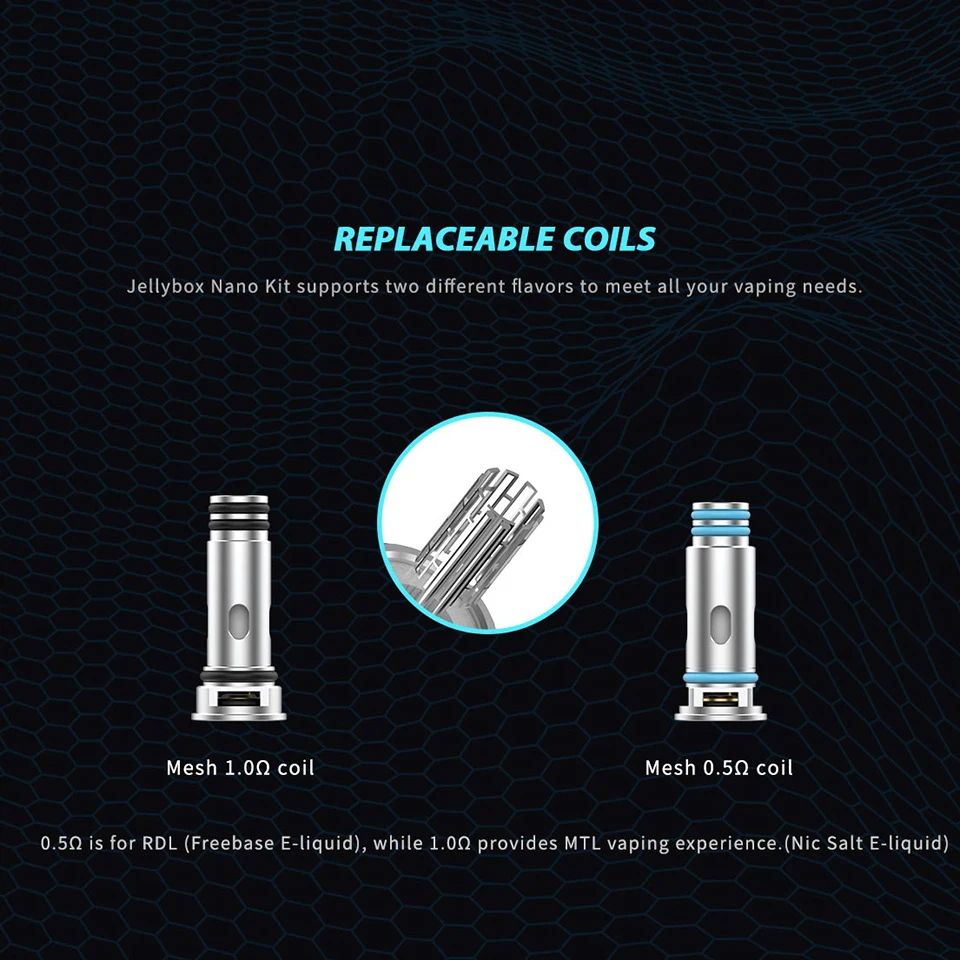 Оригинальный комплект Rincoe Jellybox Nano Аккумулятор 1000 мАч картридж 2 8 мл VS Caliburn Koko |
