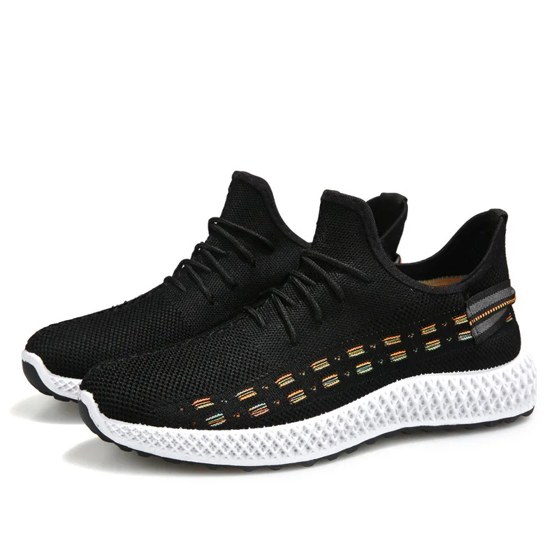 Кроссовки мужские сетчатые на шнуровке Повседневная Удобная дышащая легкая