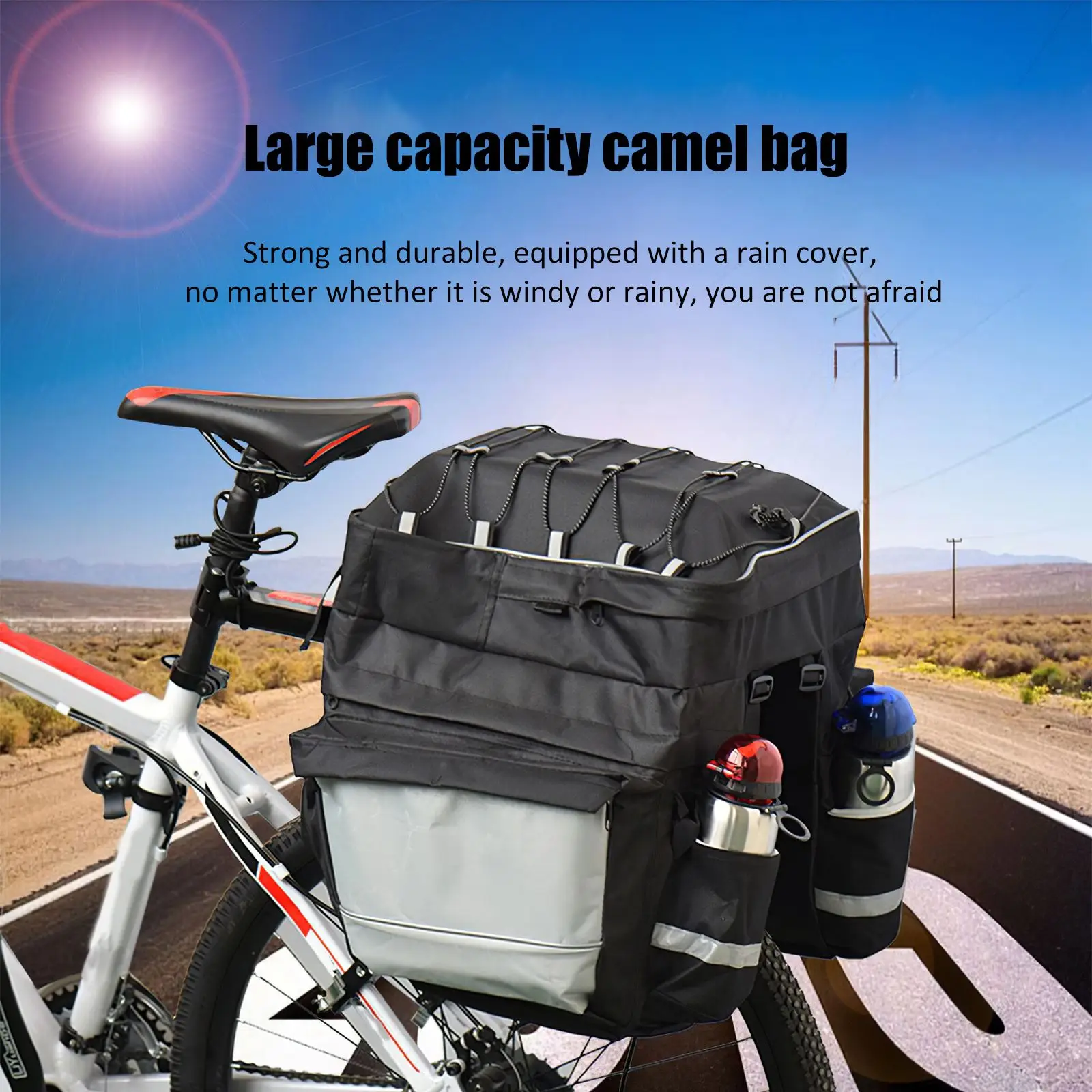 Багажник задний велосипедный 3 в 1 43 л многофункциональный водонепроницаемый |