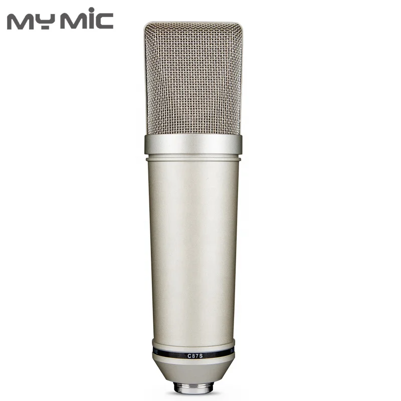 My Mic U87 большой мембранный конденсаторный Студийный микрофон для записи с регулируемой подставкой для вещания