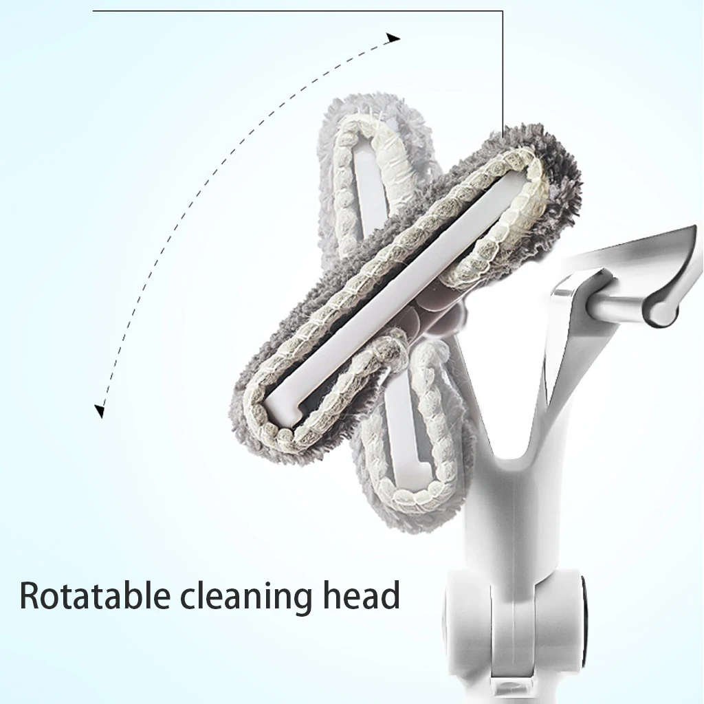 Скребок для мытья окон двухсторонний силиконовый скребок с длинной ручкой и