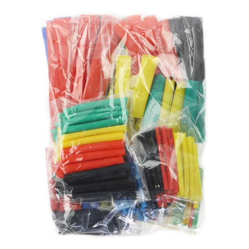 Набор термоусадочных трубок 328 шт. термоусадочные полиолефиновые изоляционные