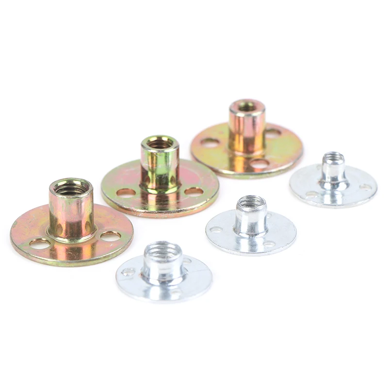 10 шт. Новый Соединительный фланец резьба из углеродистой стали M6 M8 M12 цинковая