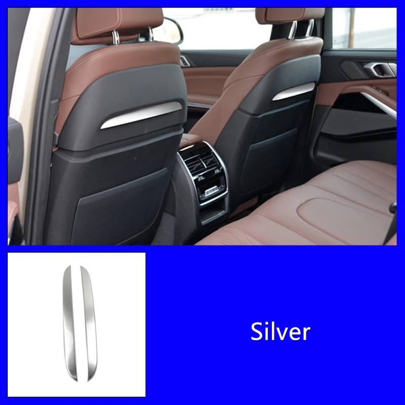 

Автомобильный Стайлинг для BMW X6 X7 6 серий GT X5 G05 2019-22 украшение для спинки заднего сиденья отделочные полосы аксессуары для интерьера наклейки