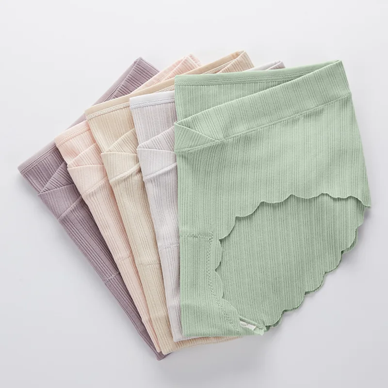 5 шт. Одежда для беременных Трусики с низкой талией из хлопка Женская Ранняя