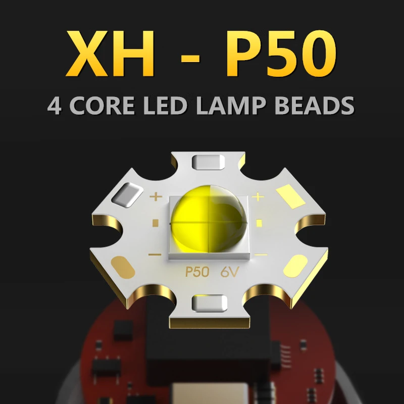 Подводное освещение CREE XHP50/L2/T6 водонепроницаемый светодиодный фонарь для