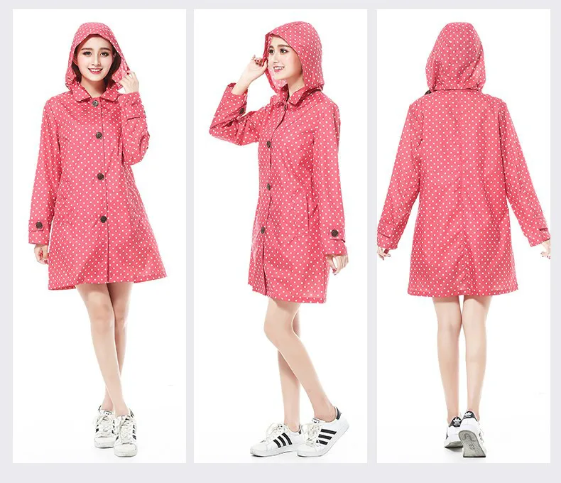 Длинный Водонепроницаемый дождевик для женщин Дождевик Пончо Куртка ветровка