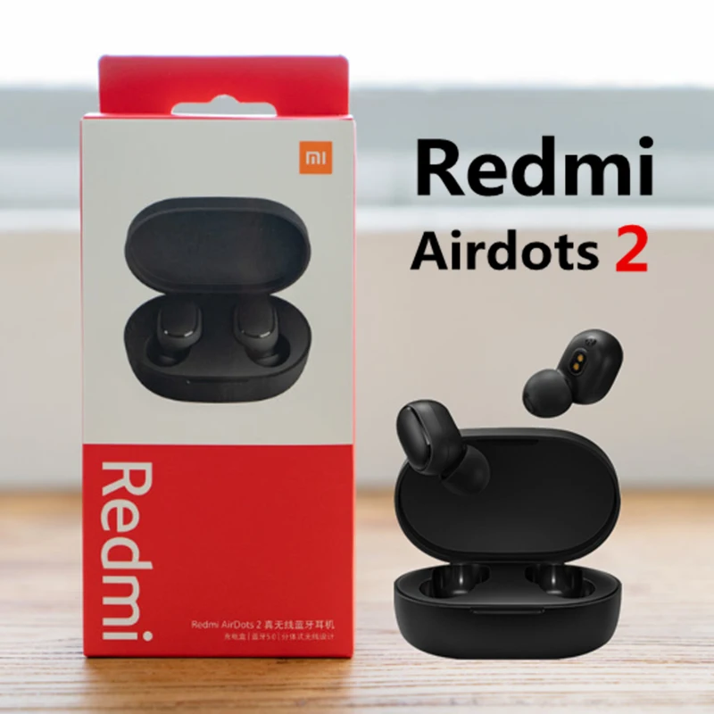 Bluetooth наушники Xiaomi Redmi Airdots 2 беспроводные с шумоподавлением|Наушники и гарнитуры|