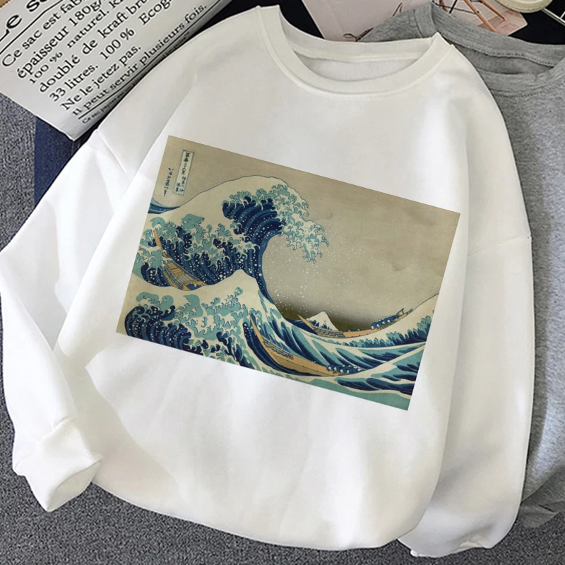 Michelangelo Hoody Graphic Print Moletom 2020 New Vintage Women Hoodies Harajuku Aesthetic Fashion Friends White Tops Sweetshirt