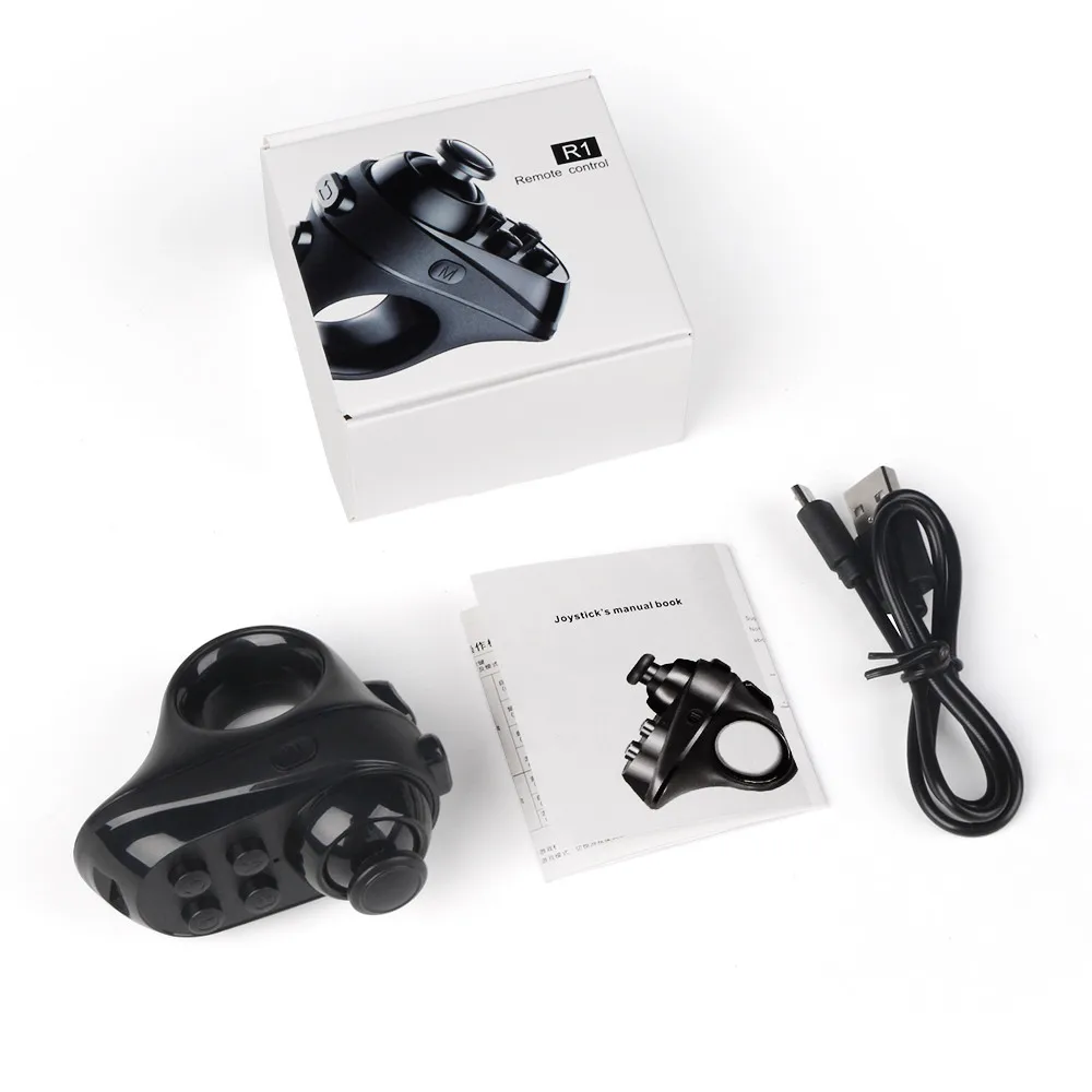

Wireless Bluetooth Finger Game Controller Handle Adapter Mouse Selfies Switch Pages Function Support Android iOS System Gamer