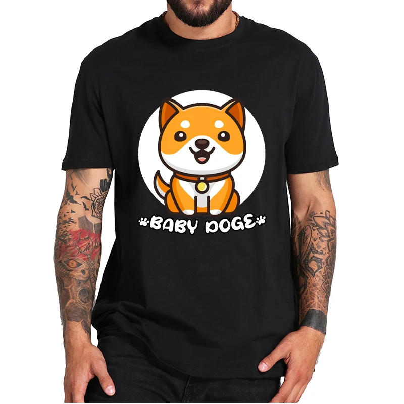 

Babydoge Crypto Coin T-Shirt Baby Dogecoin Cryptocurrency Token Baby Doge Tee Soft Summer 100% Cotton Men's Clothing EU Size