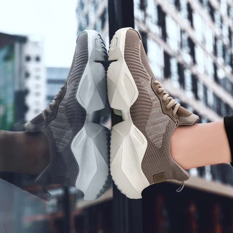 Белые кроссовки для вязания Повседневная обувь Распродажа zapatos man de 2020