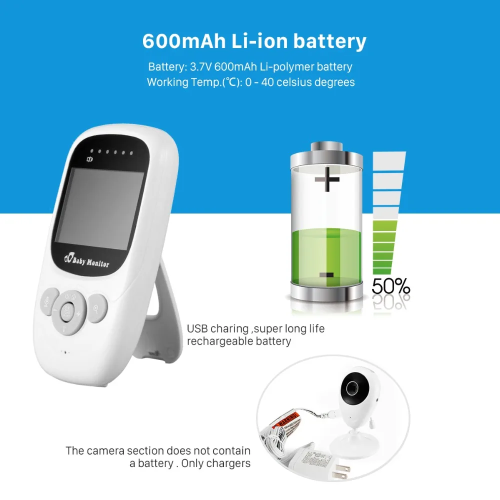 Беспроводной радионяня SP880 с ЖК-экраном аудио-и видеоняня музыкальный домофон ИК