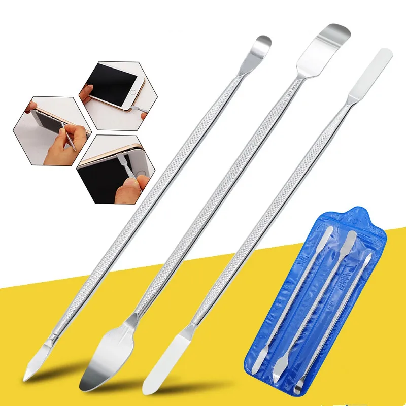 

3pcs Metal Disassemble Crowbar Metal Steel Pry Disassembly Tool Computer Repair Hand Kit Mobile Phone Repair Opening Tool