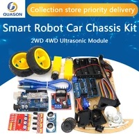 new avoidance tracking motor smart robot car chassis kit speed encoder battery box 2wd 4wd ultrasonic module for arduino kit