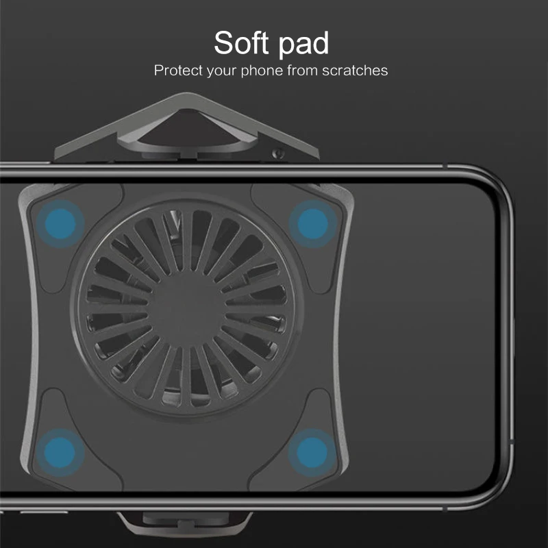 

Universal Cooling Mobile Phone Cooler Radiator Fan Portable Djustable Radiator Gamepad Game Gaming Shooter Mute Radiator