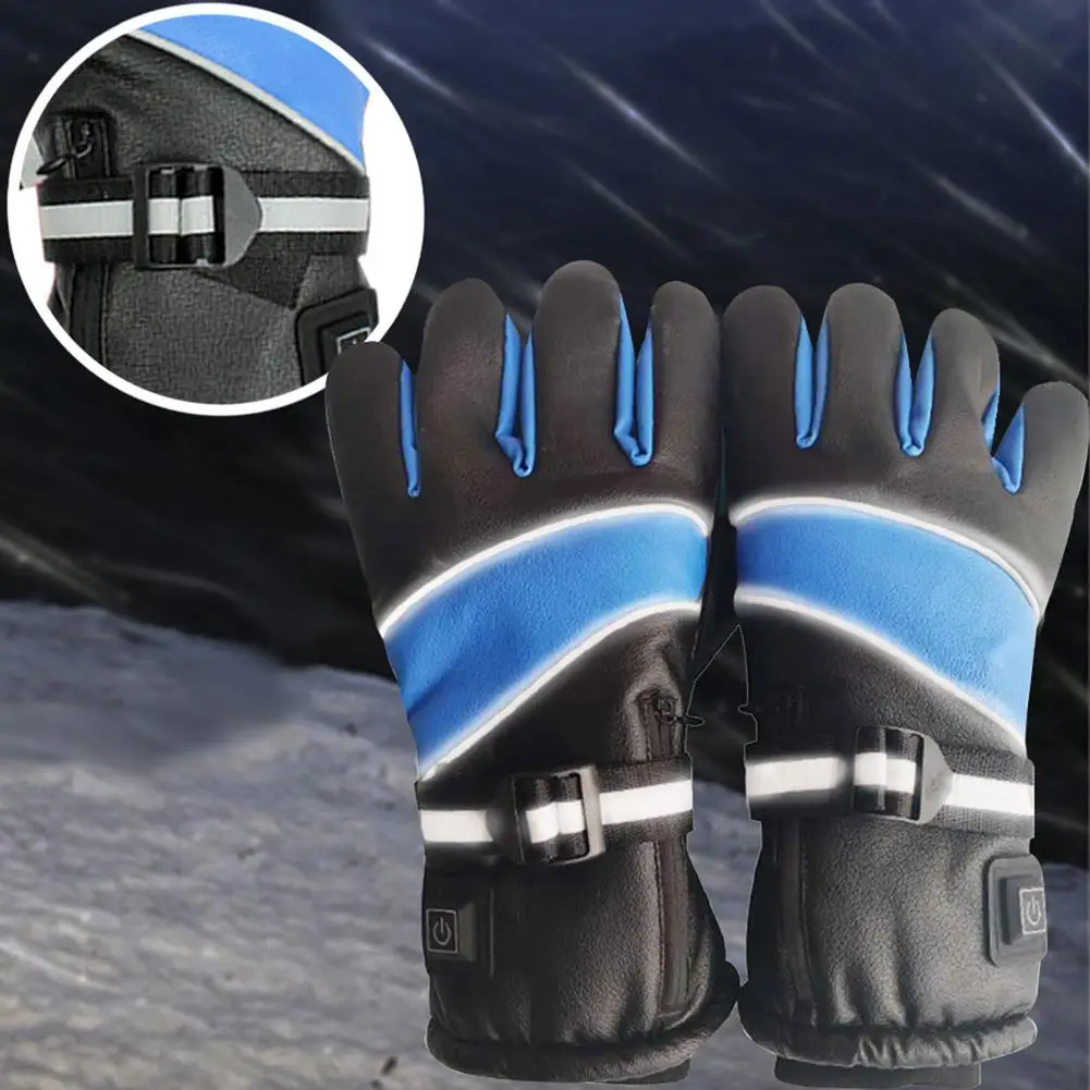 

1Pair Motorcycle Electric Heated Gloves Rechargeable Warming Safety Constant Temperature Warm Gloves