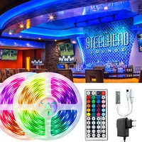 led strips lights rgb 5050 flexible lamp tape ribbon with diode tape luces led dc 12v computer tv room festiva decoration lamp