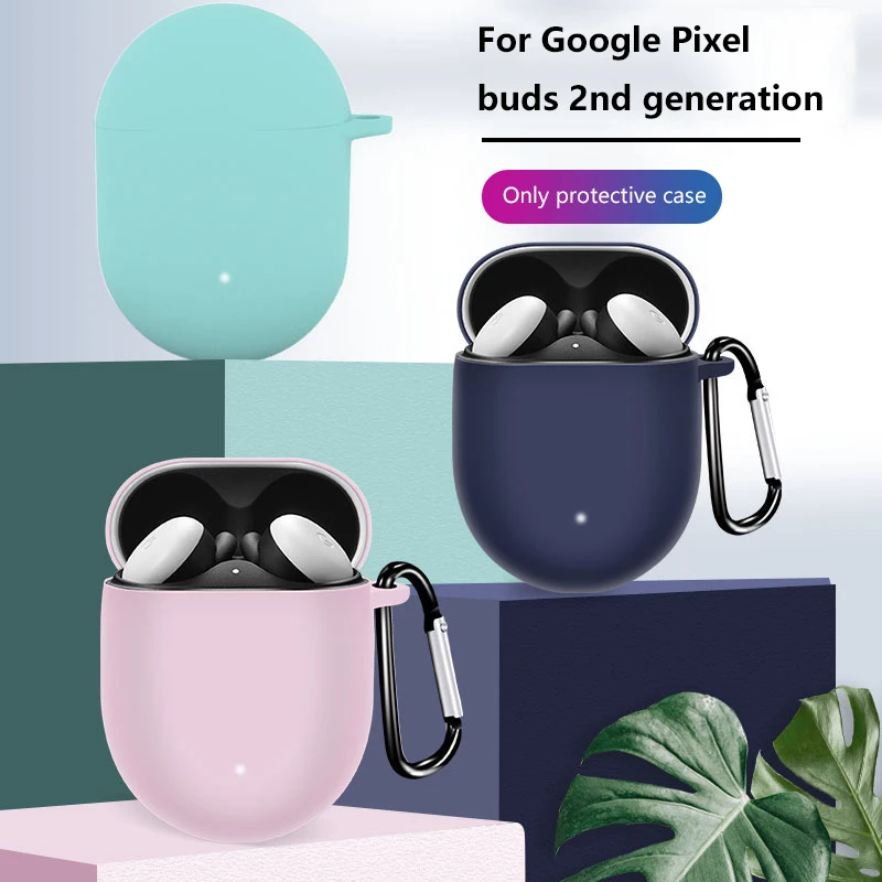 

Case For Google Pixel Buds 2 Earphone Protector Cover Case Travel Carrying Bag With Carabiner For Google Pixel Buds 2
