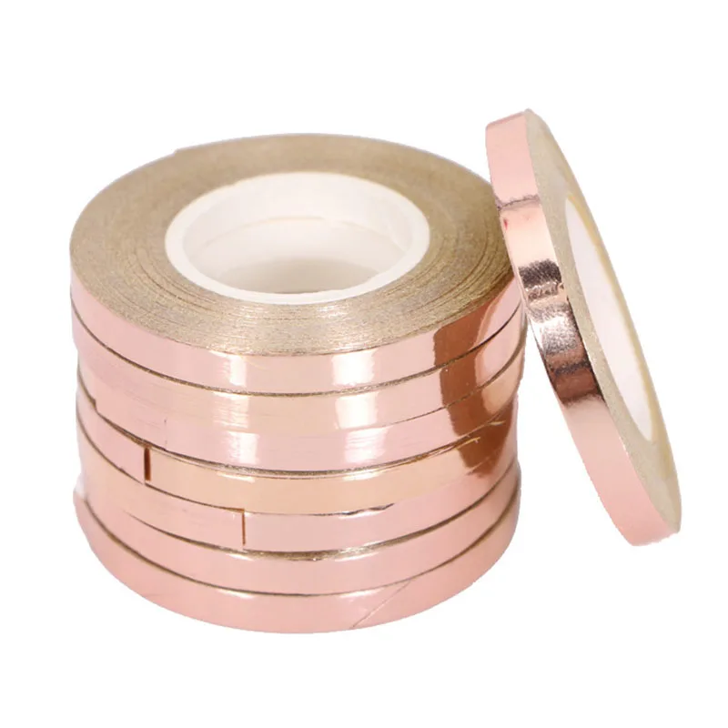 5 шт./лот 10 м Фольга Воздушный шар Лазерная Лента розовое золото Воздушные шары