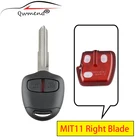 2 кнопки Автомобильный Дистанционный ключ для Mitsubishi Outlander Pajero Montero Triton ASX Lancer умный Автомобильный ключ MIT11 Blade 433 МГц ID46 чип