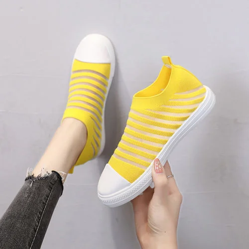 

Женские Дышащие сетчатые холщовые спортивные туфли, Новинка лета 2021, модные женские мягкие повседневные теннисные кроссовки, модные женски...