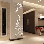 Креативные Круглые акриловые Кристальные зеркальные наклейки на стену DIY 3D Наклейка на стену для домашнего декора спальни гостиной украшения обоев