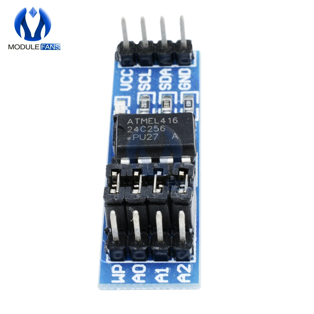 Модуль памяти EEPROM AT24C256 8P чип индикатор источника питания Натяжной резистор