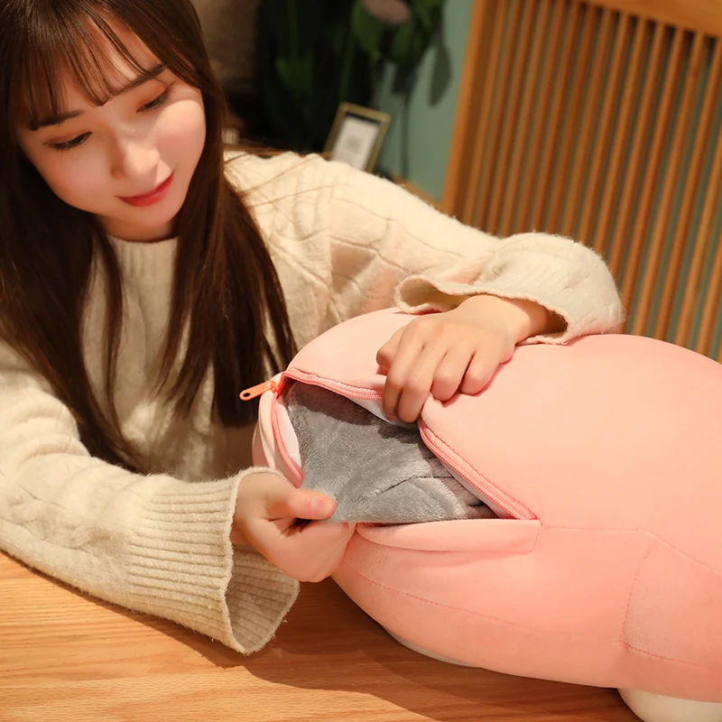 

40/50cm Kawaii Soft Cat Paw Pillow with Blanket Stuffed Plush Sofa Cushion Indoor Home Chair Decor Winter Children Girls Gift