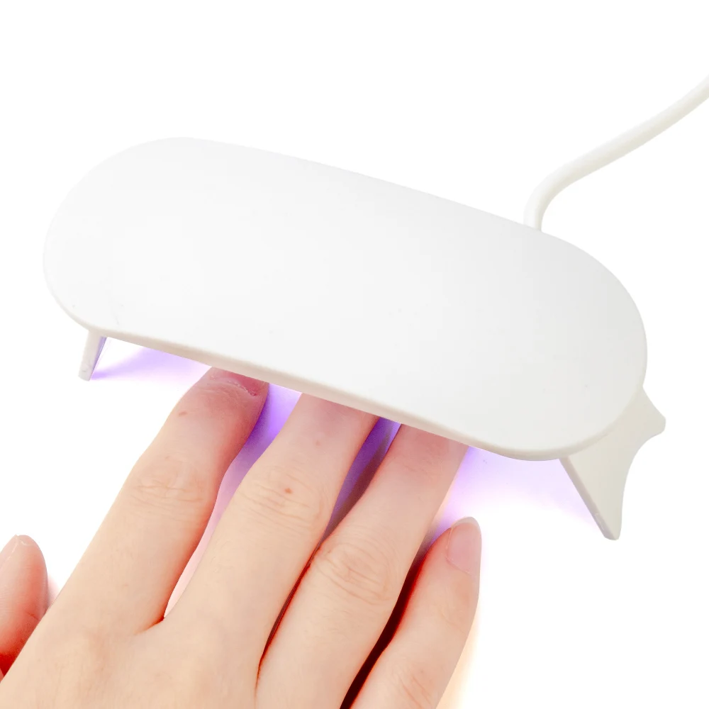 6 Вт USB лампа 3 светодиодный s Сушилка для ногтей двойная светодиодная УФ