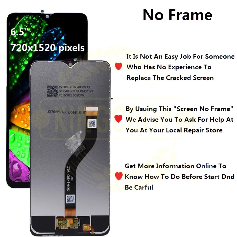 Для samsung galaxy A20s ЖК дигитайзер дисплей сенсорный экран для samsung A207F/DS A207FN A207U A207W A207G/DS ЖК с рамкой