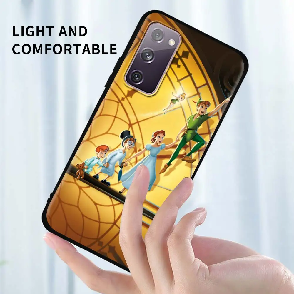 Чехол Питер Пэн из мультфильма Disney для Samsung Galaxy S20 FE S21 Ultra S10 + S9 Plus черный мягкий