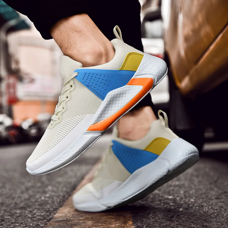 

Fashion Shoes Men Sneakers 2021 Breathable Mesh Men Casual Shoes Portable Running Sport Shoes Walking Jogging Trainers Shoes 46