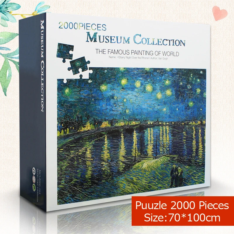 

puzzle 2000 pieces 70*100 cm Famous Painting of World Adult puzzles Kids DIY Jigsaw Puzzle Creativity Imagine Educational Toys