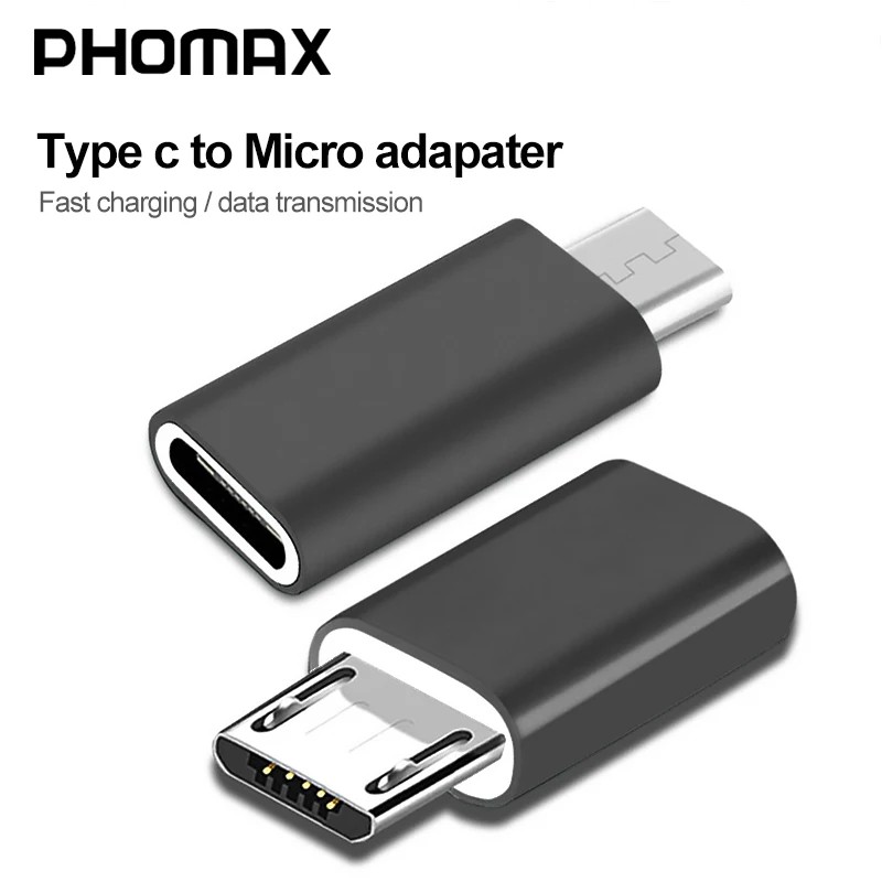Адаптер передачи данных PHOMAX с разъемом Micro Jack для Huawei Xiaomi Usb-адаптер типа C - купить