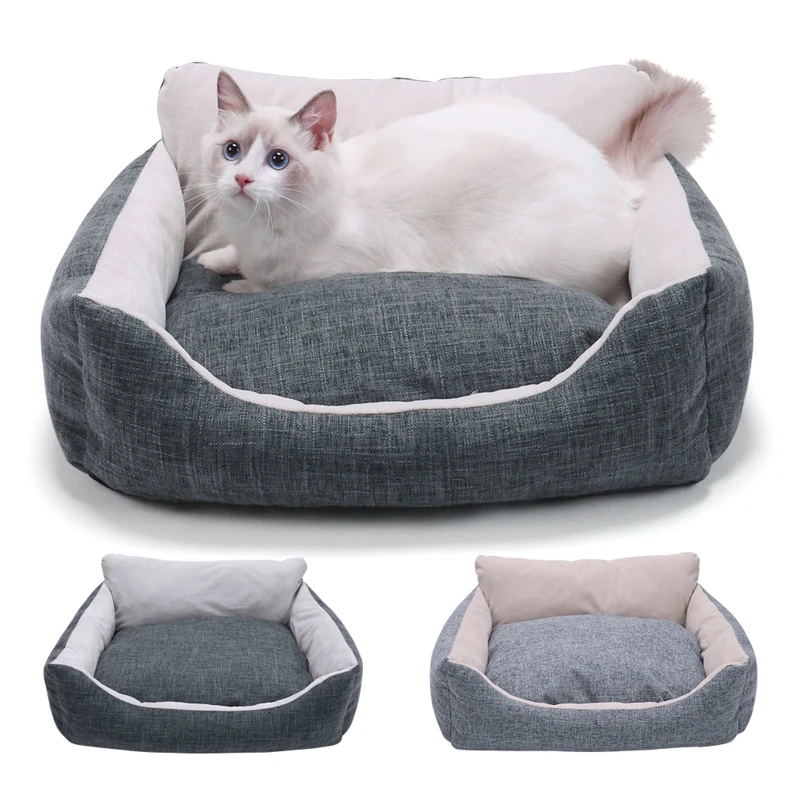 

Super Soft Pet Sofa Bed House Warm Kennel Cushion Improved Sleep for Dogs Cats