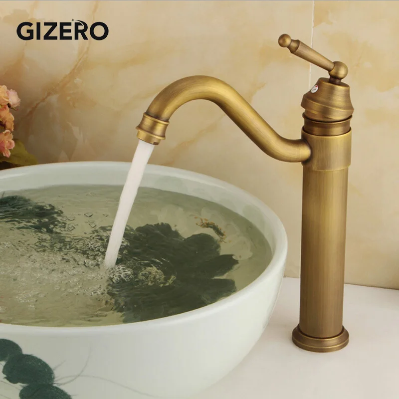 Эргономичные Бронзовые Смесители для раковины в античном стиле 13 дюймов|deck