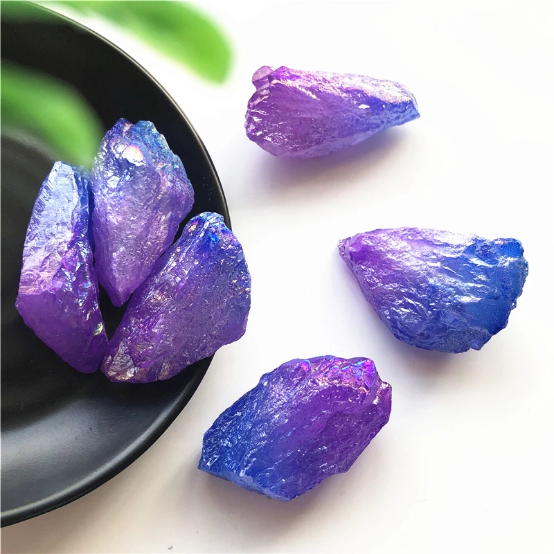 1 шт. декоративные кристаллы кварца с гальваническим покрытием | Дом и сад