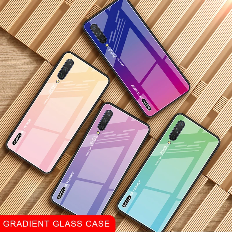 Чехол для Xiaomi Mi A3 чехол Lite бампер из закаленного стекла мягкий силиконовый ТПУ