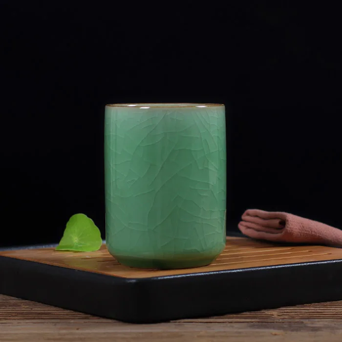 280 мл однотонная керамическая чайная чашка в традиционном китайском стиле Celadon