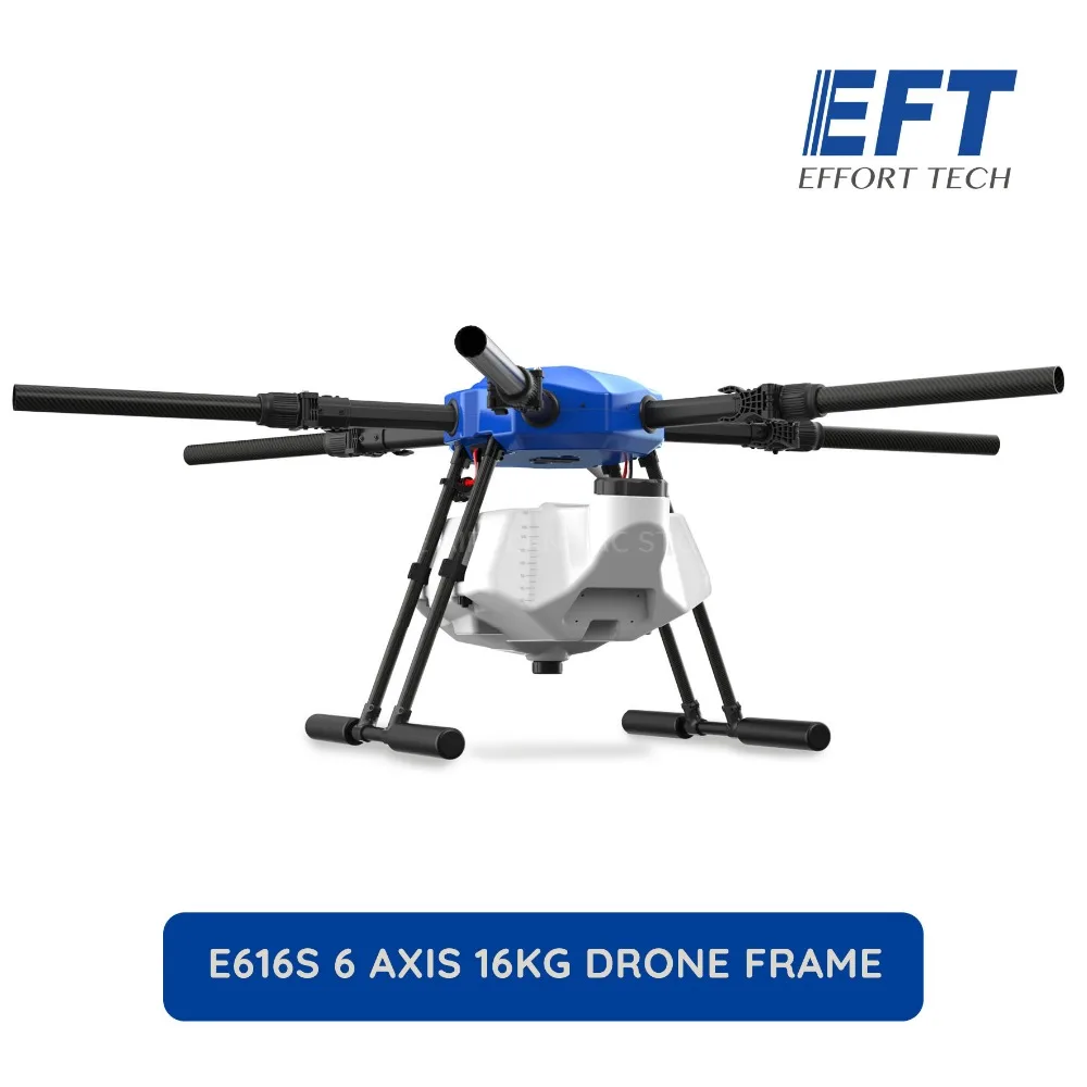 EFT E616S 1628 мм 16 кг колесная база летная Платформа водонепроницаемый сельскохозяйственный распылитель Дрон 16L