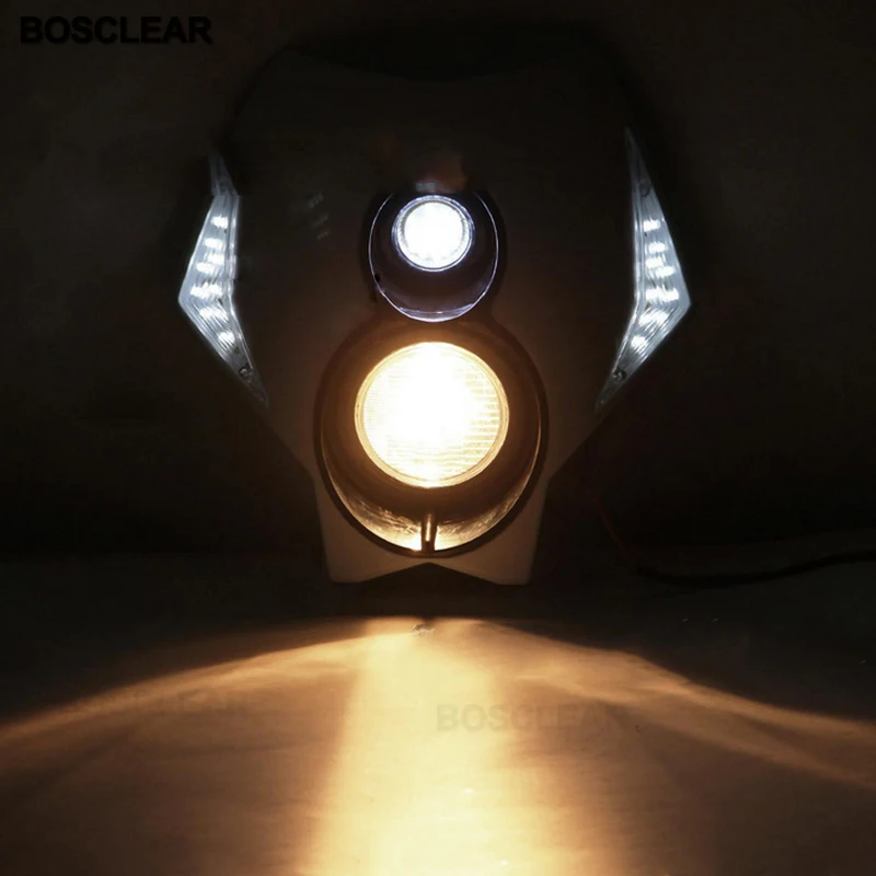 Универсальная двойная Спортивная фара для мотоцикла мотокросса aprilia sxv 550 QLINK BMW