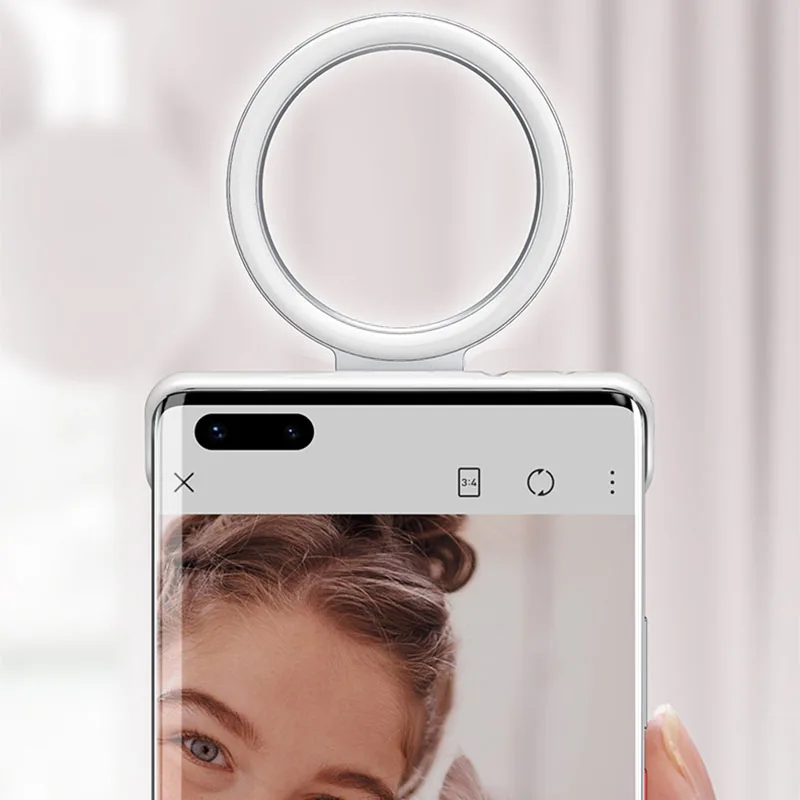 

LED Flash Phone Case For Huawei P30 P40 Mate 30 Mate 40 Pro Selfie Light Mate 30 40 Pro P30 Three Generations Selfie Beauty Ring
