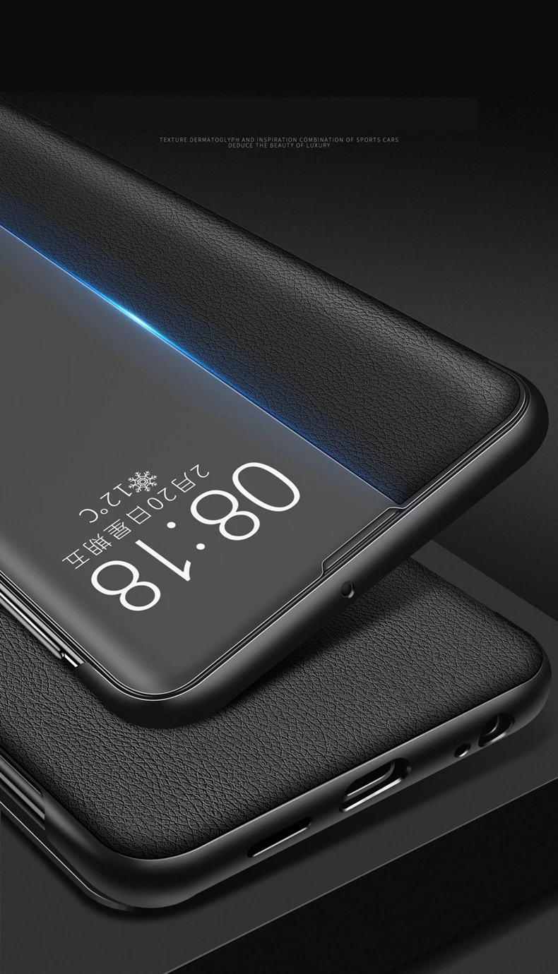 Ультра тонкий флип-чехол для телефона huawei P30 P20 Pro mate 20 Lite X 10 P10 Plus mate 20 mate 10 P 30 P30 Окно просмотра Авто Режим сна